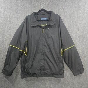 PGA TOUR Black Full Zip Golf Jacket Long Sleeves convert to‎ Half sleeve LARGE